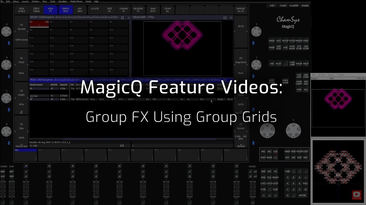MagicQ Feature Videos: Group FX Using Group Grids