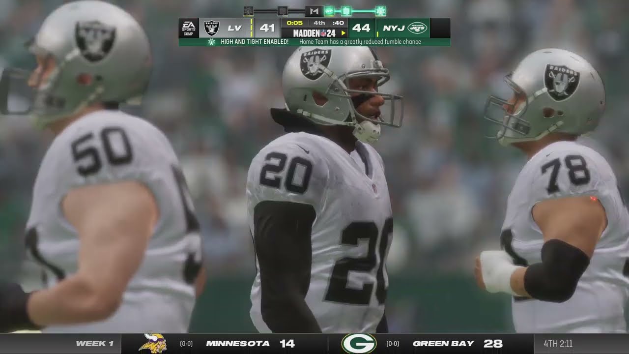 Madden NFL 24: RAIDERS VS NYJ LAST MINUTE WIN BAD CALL FROM REFS 🤩👌