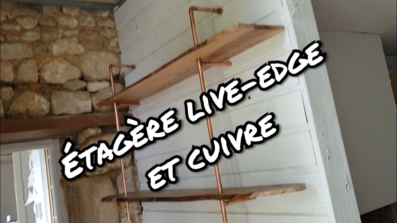 comment faire une &eacute;tag&egrave;re en bois et cuivre?