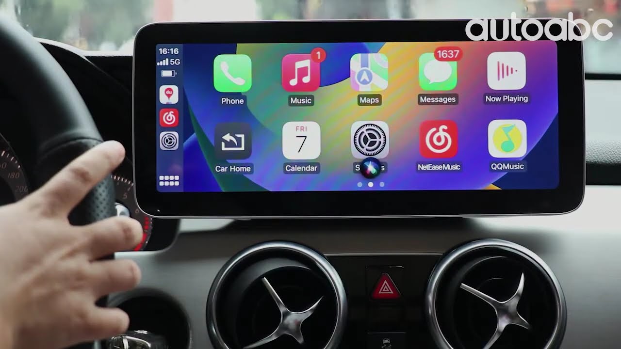 Autoabc Wireless CarPlay Android auto for Mercedes-Benz NTG4.5 GLK X204 Linux Screen Installation