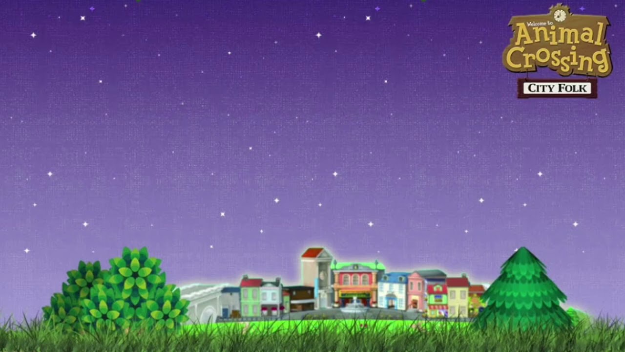 Animal Crossing City Folk City Evening Song 1 Hour Loop