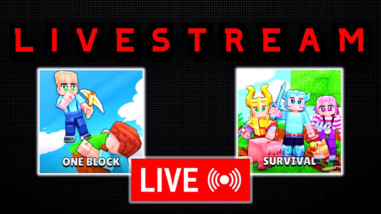 One Block and Survival WITH VIEWERS! (It Got Insane)