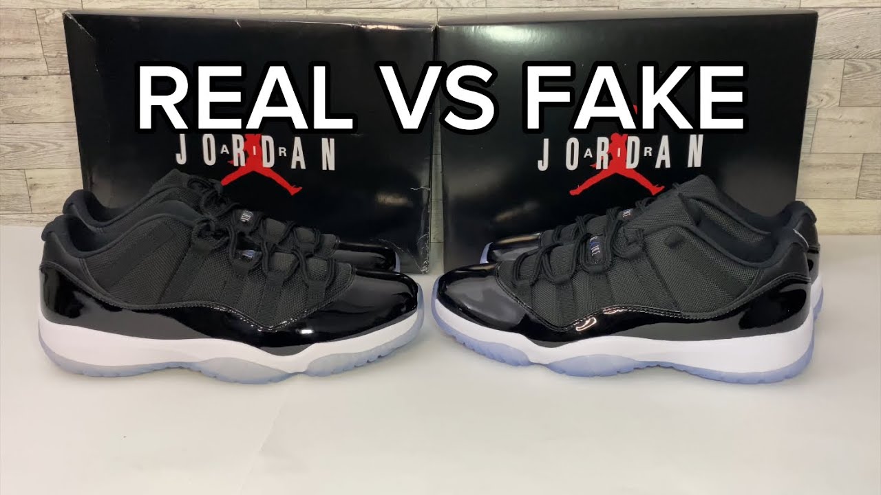 SCARY CLOSE! AIR JORDAN 11 LOW SPACE JAM REAL VS FAKE REVIEW