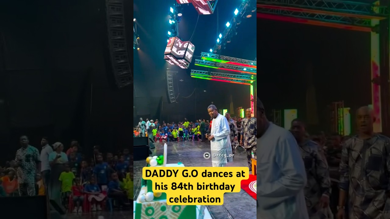 DADDY G.O dances at his 84th birthday celebration  , Pastor E.A ADEBOYE , #jesus #viral