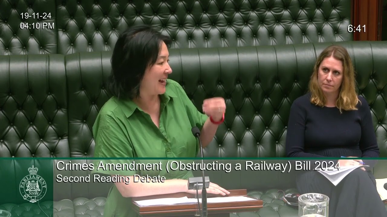 Jenny Leong MP speaks on the systemic and targeted attacks on the right to protest
