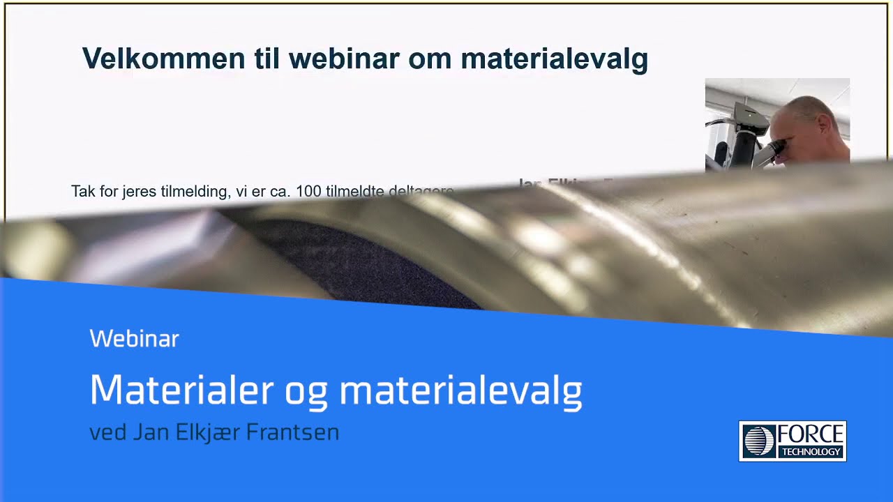 Webinar: Materialer og materialevalg