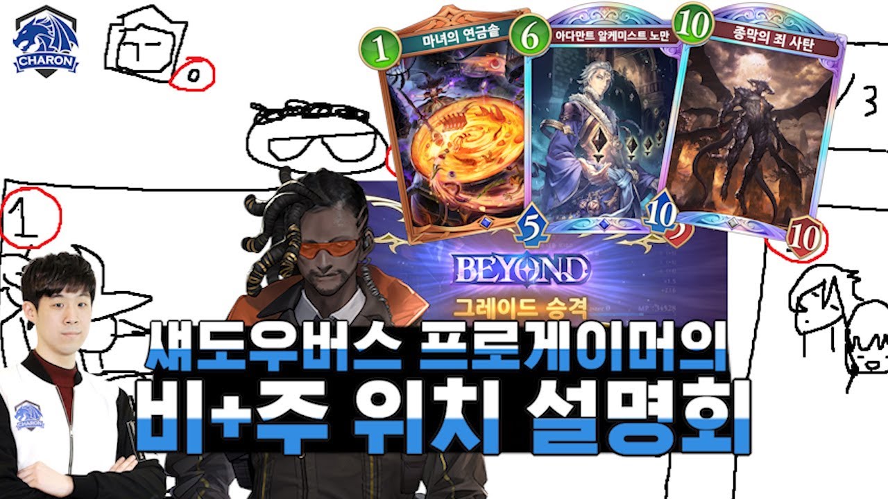 섀도우버스 비욘드 : 32승 11패 승률 74% 비욘드 달성 프로게이머의  비술 주문 위치 설명회 (2/2) *고정 댓글 확인, 최근 게시물 확인