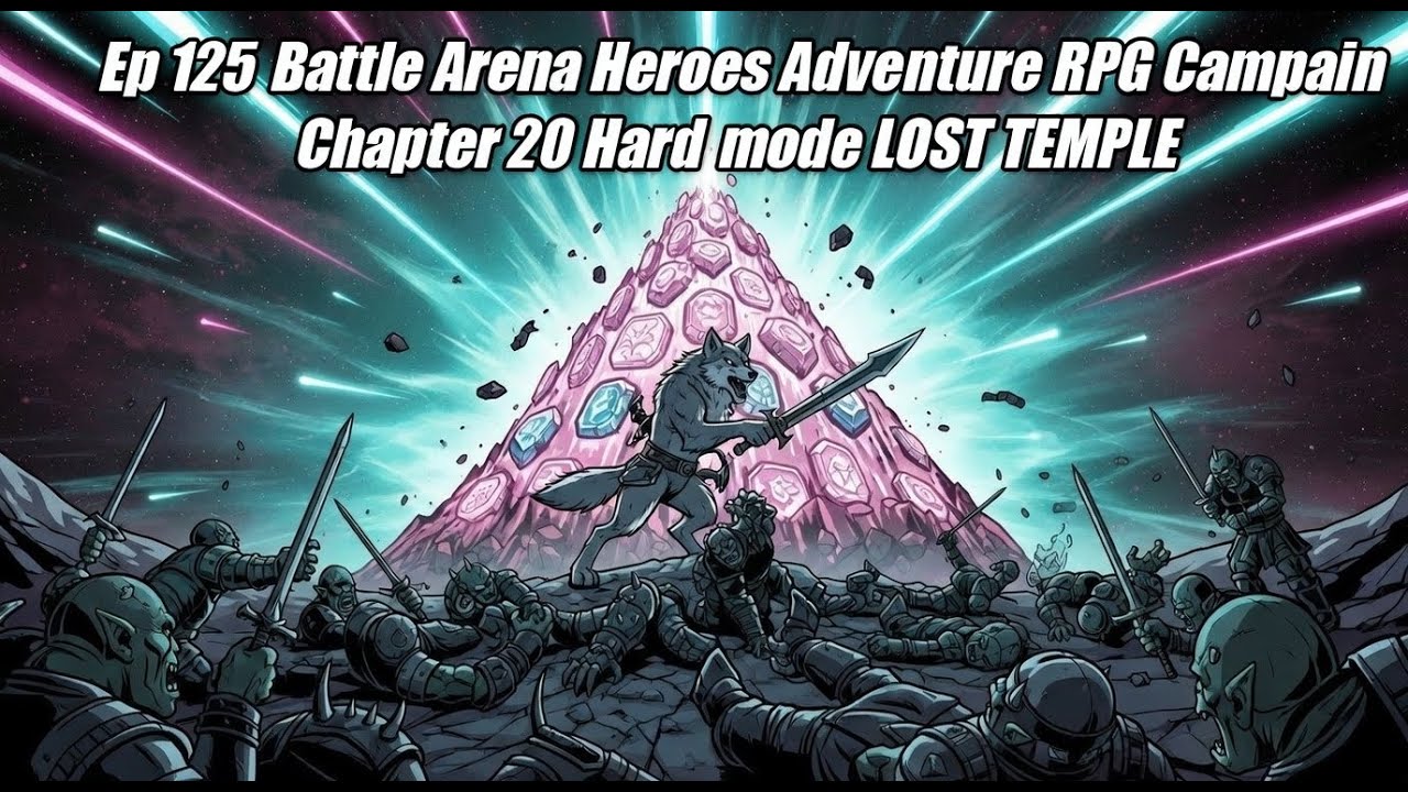 Ep 125 Battle Arena Heroes Adventure RPG Campain Chapter 20 Hard mode LOST TEMPLE