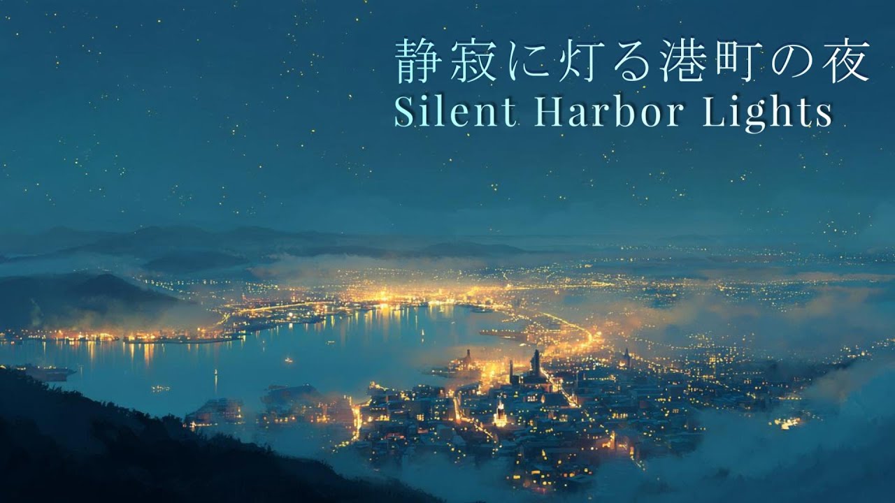 Silent Harbor Lights｜静寂に灯る港町の夜｜Deep Sleep Piano & Ambient BGM