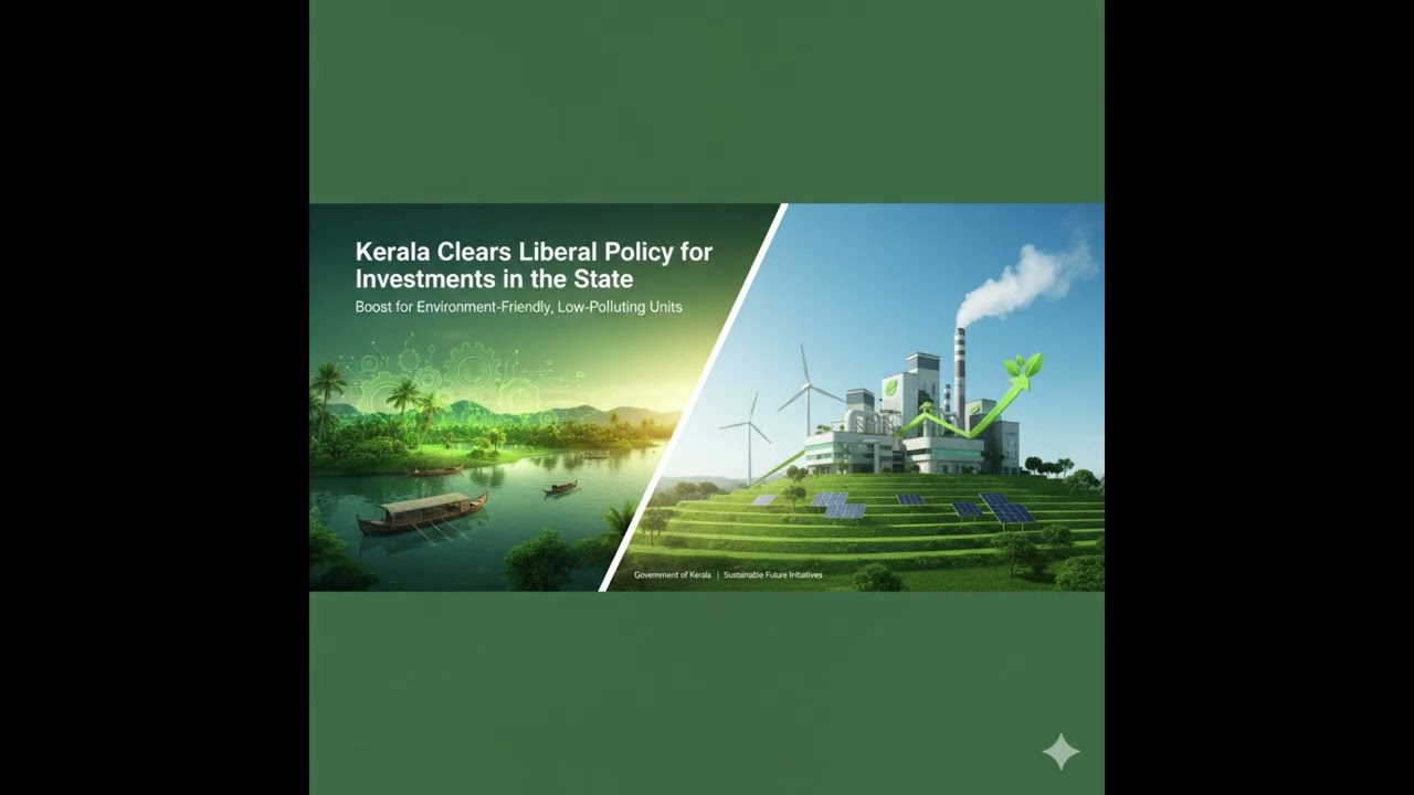 Kerala Clears Liberal Policy for Investments in the State
