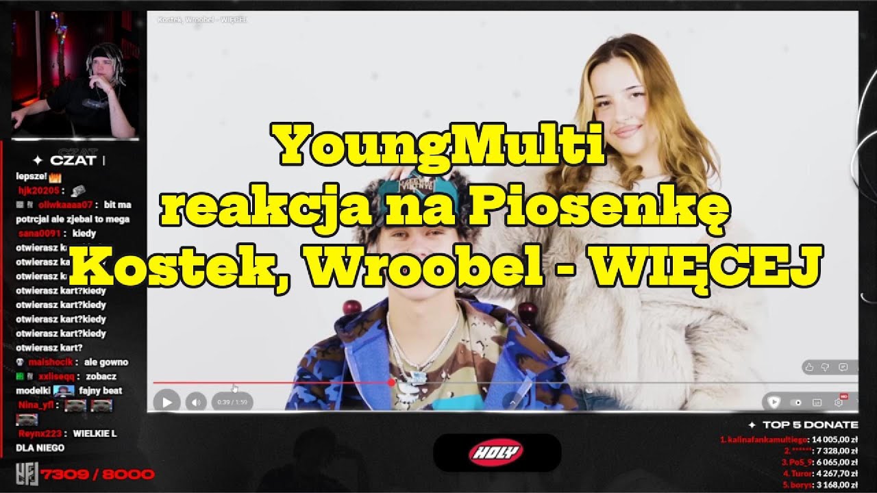 YoungMulti reakcja na Piosenkę Kostek, Wroobel