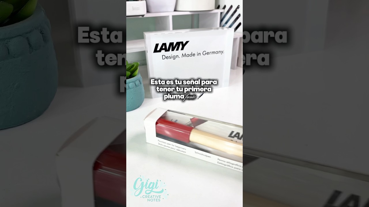 Mi primera pluma fuente 🖋️ #unboxing #plumafuente #callygraphy #lamypen @lamymexicooficial