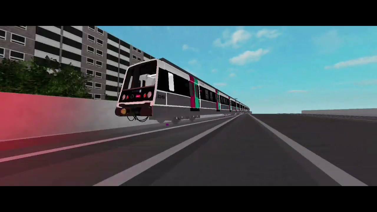 Metro line 11 rer b rer c moving 
