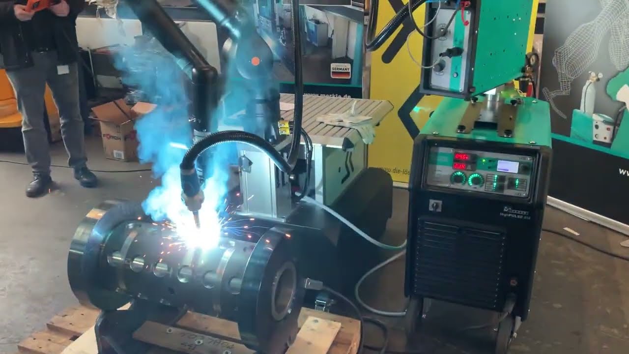 Schutzgasschweissen mit einem 7-Achs Cobot
