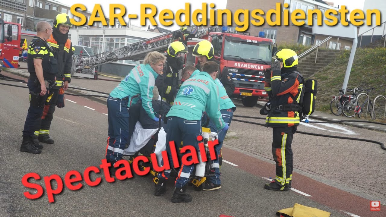SAR- Katwijk Demonstratie:  Politie, brandweer, reddingsbrigade KRB 2023 reddingsdiensten KRB & KNRM