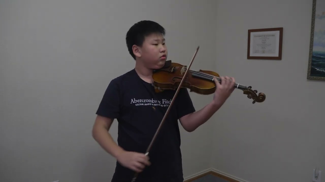 Mendelssohn Violin Concerto E Minor OP  64 1st movt. Violin Solo Ethan Liu