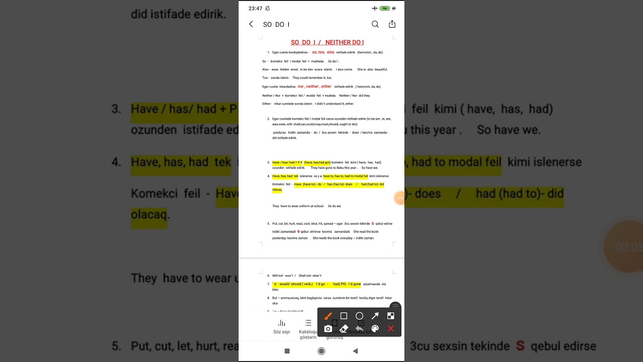 NOTE - So do l / Neither do I