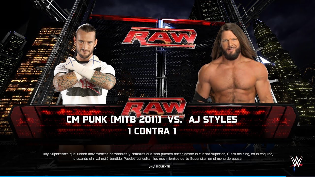 WWE 2K25 - CM PUNK vs AJ STYLES: RAW 2011 | PS5 - GAMEPLAY 