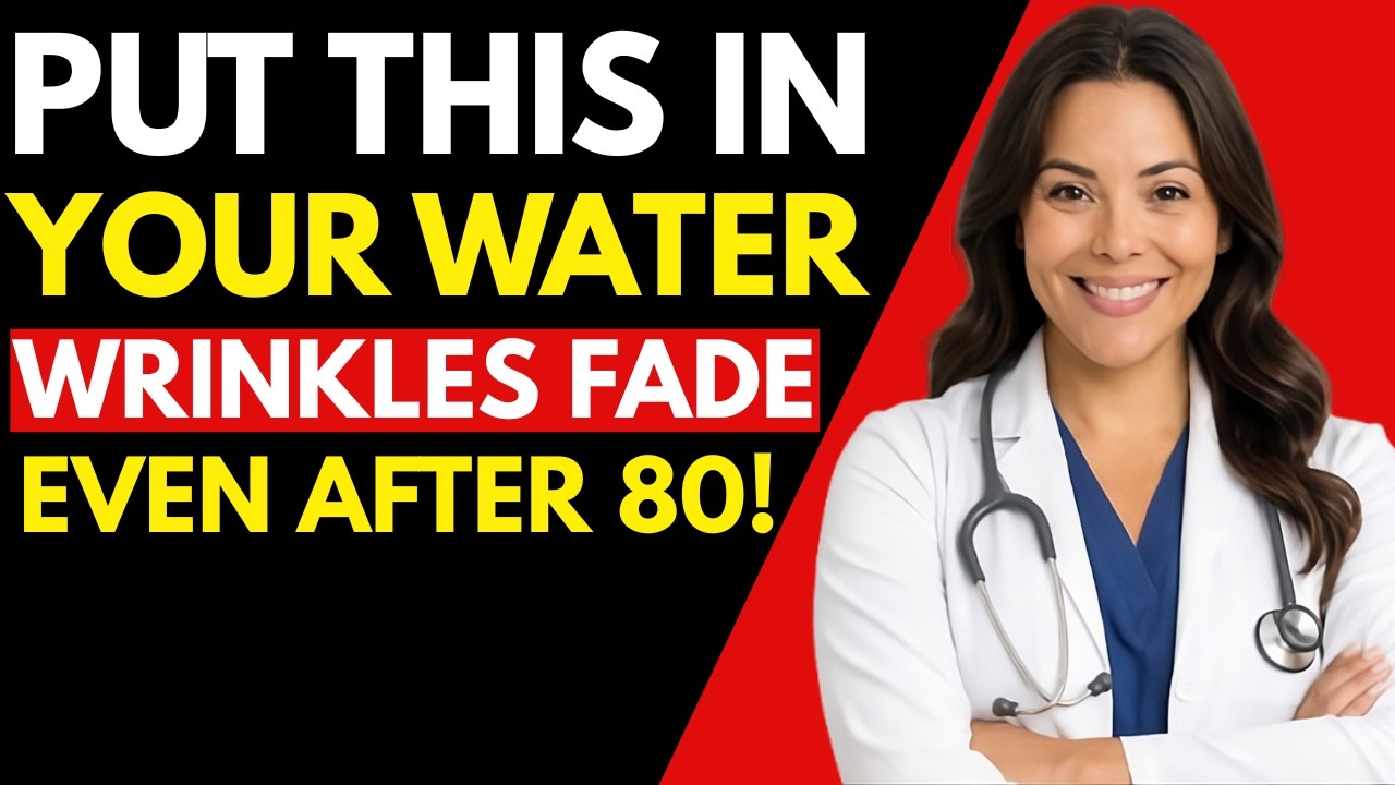 Senior STOP Drinking Plain Water! Add This to Boost Collagen, Firm Skin & Smooth Wrinkles |Dr Nerita