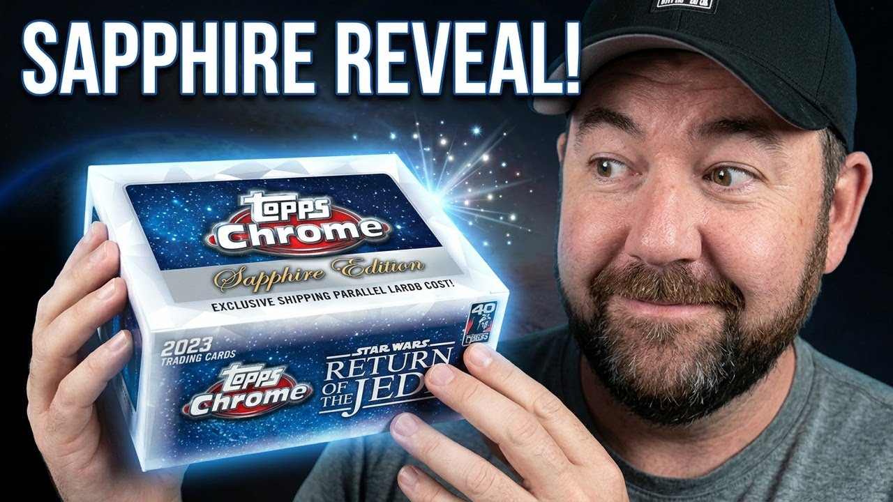 💥 Epic Unboxing: Topps Chrome Sapphire Star Wars Hobby Box! 🌟 | Looking for Numbered Parallels!