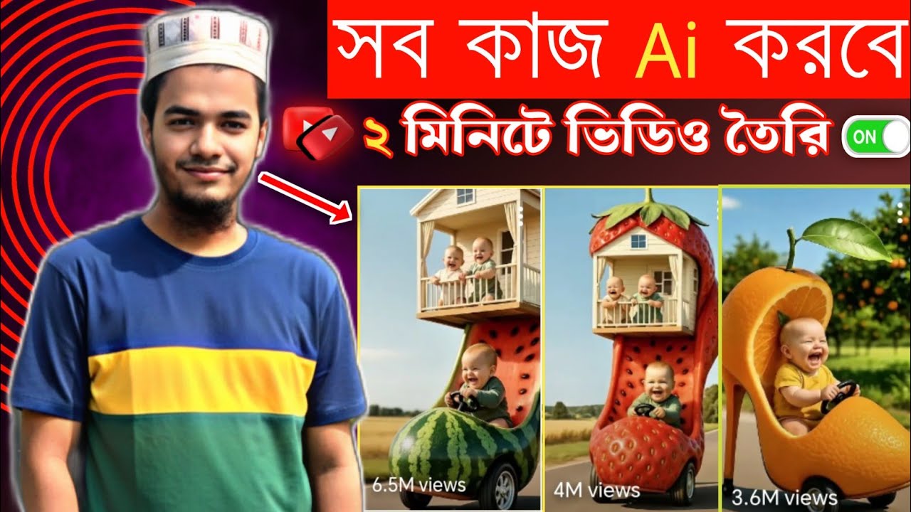 মাত্র ২ মিনিটে Ai দিয়ে পুরো ভিডিও তৈরি! Script, Voice, Editing সব করবে AI 🤯