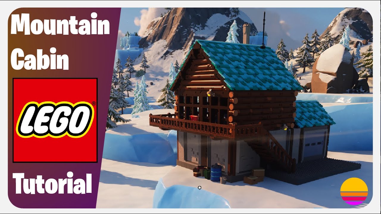 How to build a Mountain Cabin in Lego Fortnite
