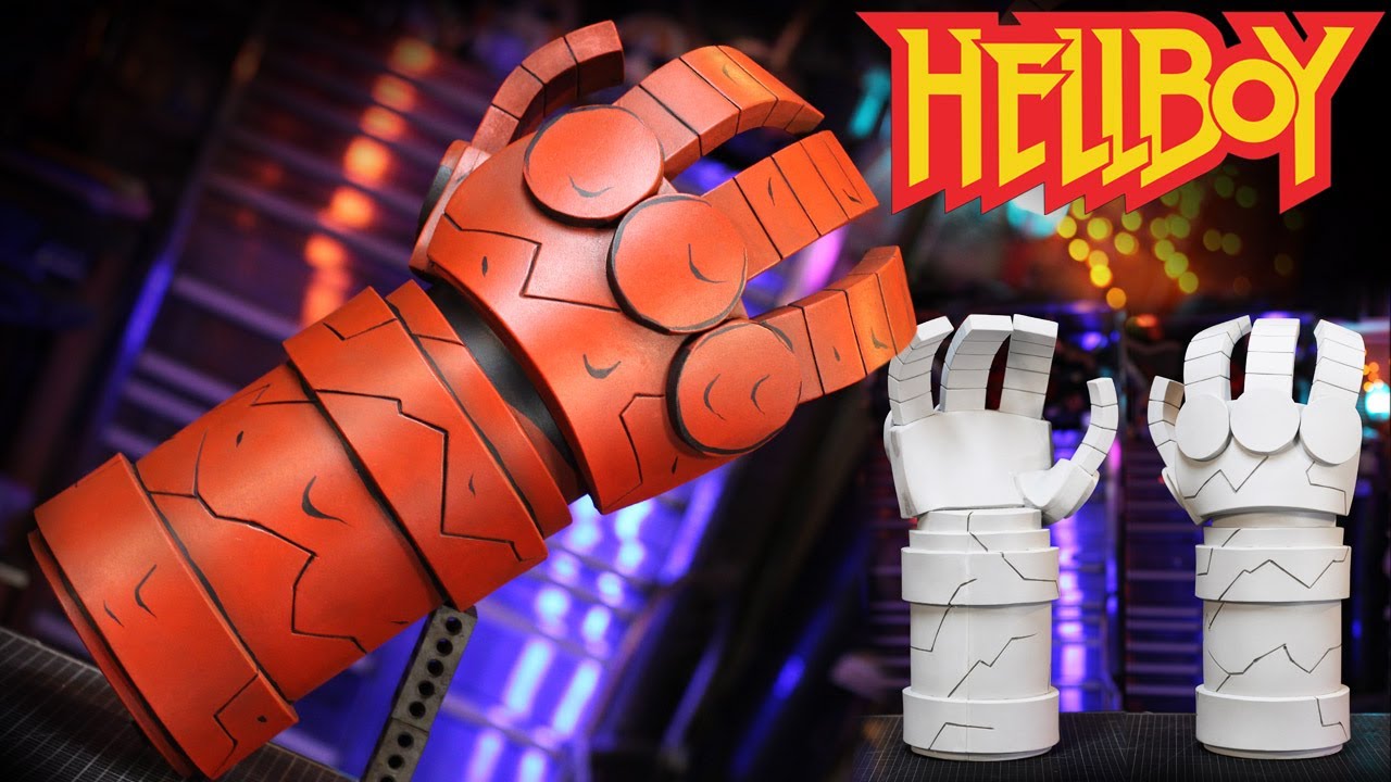 How to Make Hellboy Right Hand of Doom - Comic Style Cosplay - Free Foam Templates