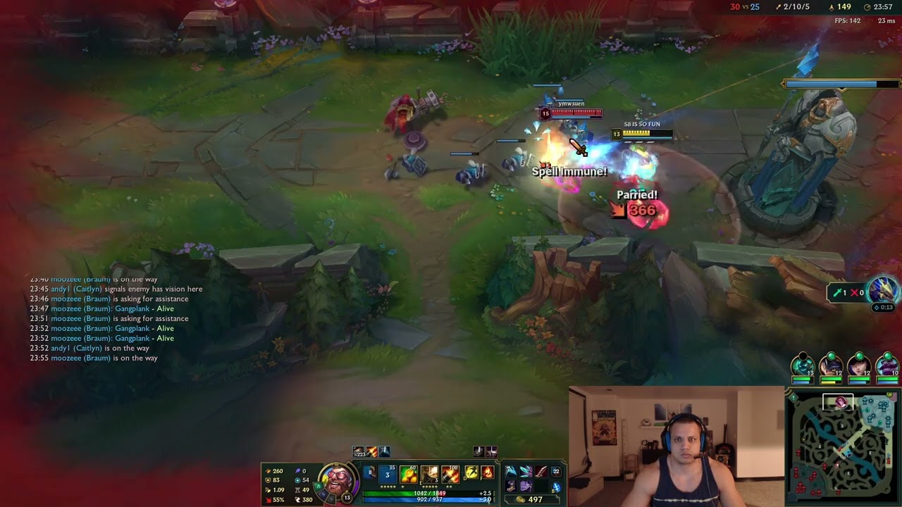 Tyler1 Didn't Check Fiora's Items (KEKW)