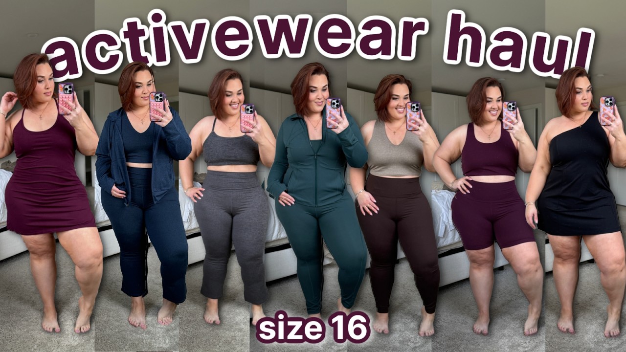 Luxe, Stretchy & Plus Friendly?! Quince Activewear Try-On Haul | SIZE 16