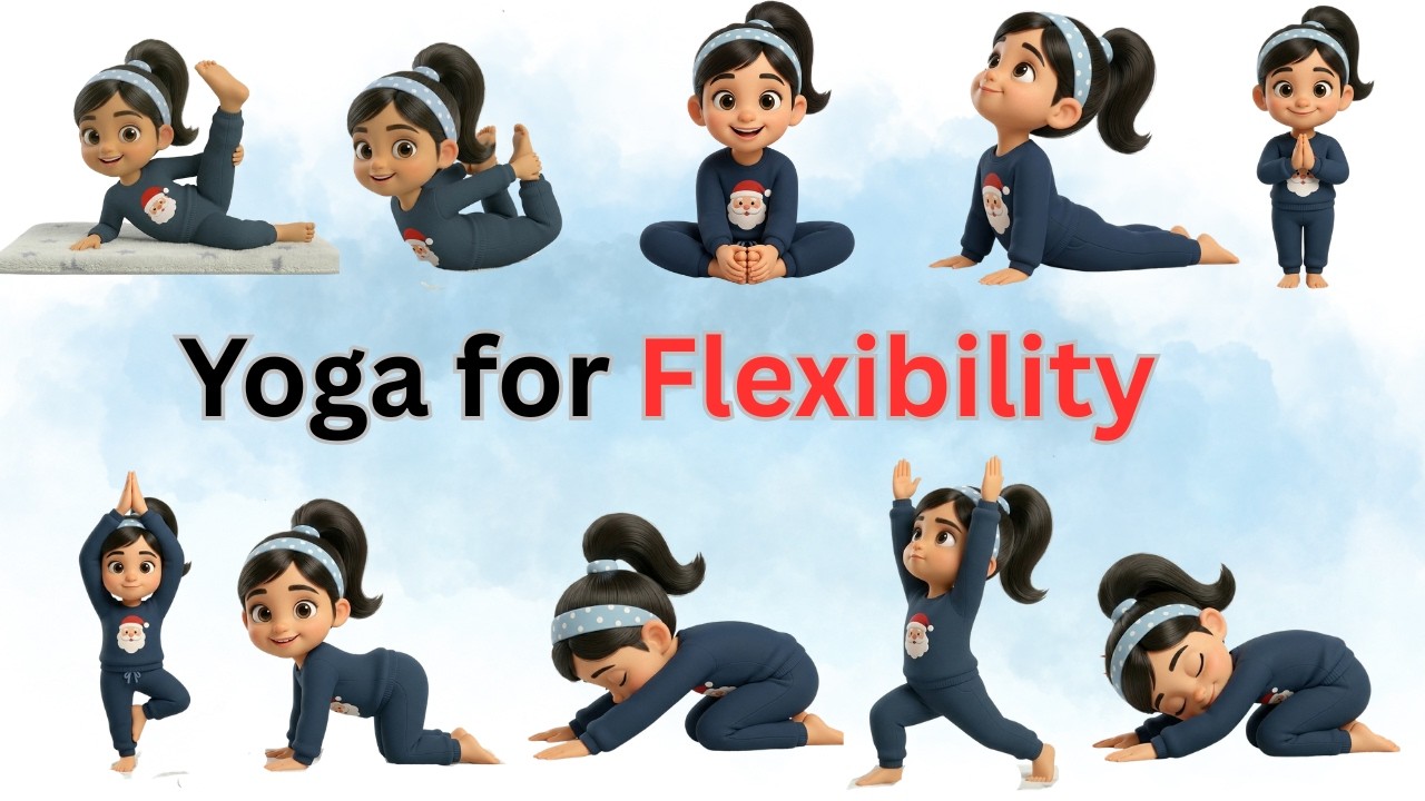 Kids Yoga | Lying Down Yoga for Kids | Flexibility & Relaxation | Yoga for Kids | Christmas Yoga
