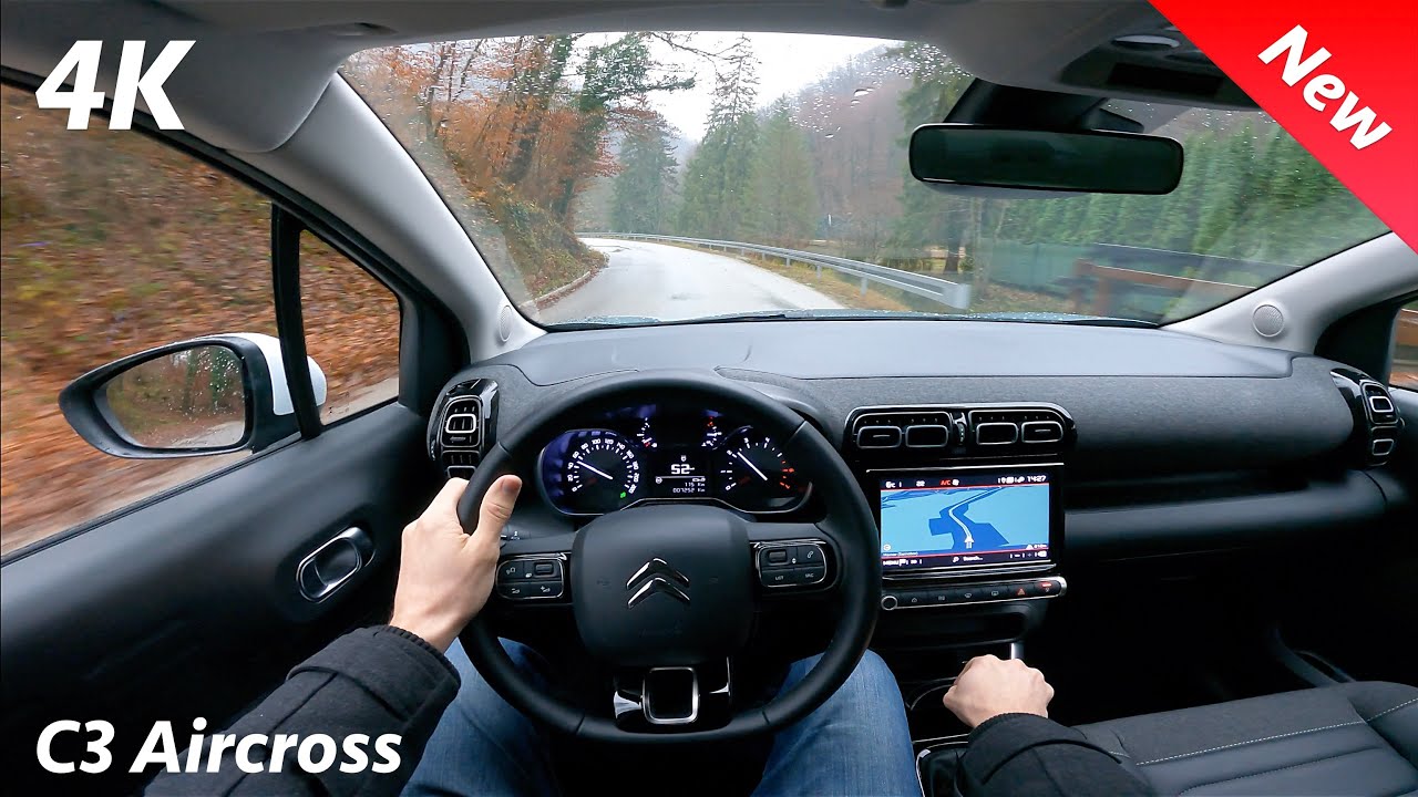 Citroen C3 Aircross 2022 - Тест-драйв от первого лица в 4K | 1.2 Pure Tech 110 л.с., 6-ст.