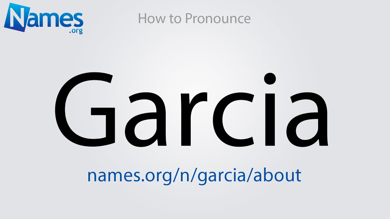 How to Pronounce Garcia