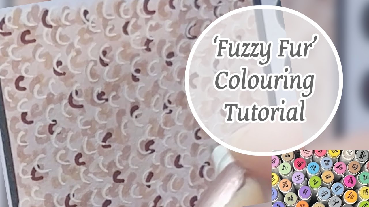 COLOUR WITH ME tutorial | coloring FUR step by step | alcohol marker adult coloring
