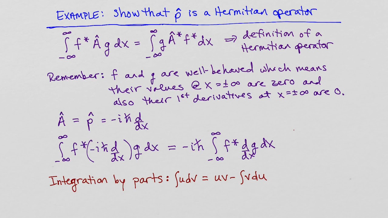 06 Hermitian Operator Example