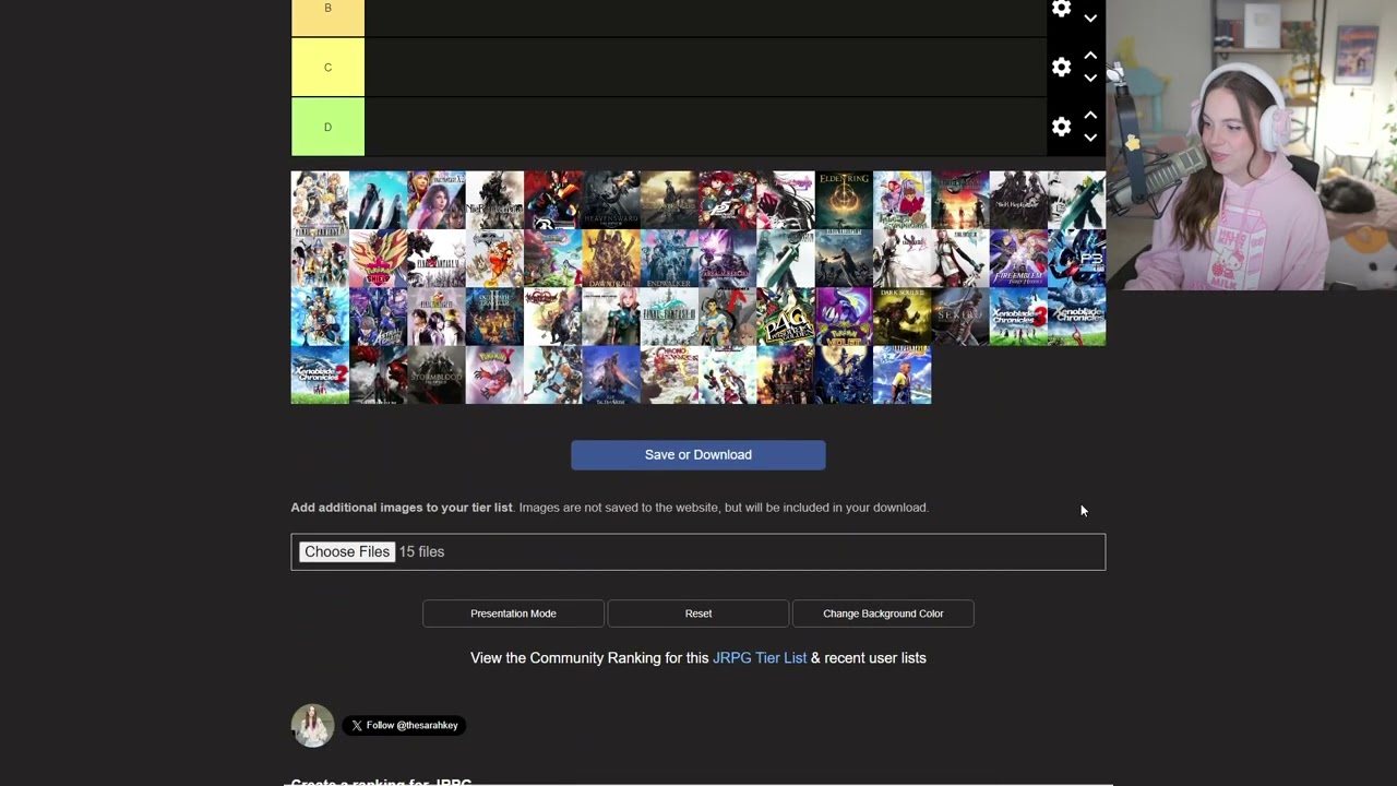 jrpg tier list video (full vod)