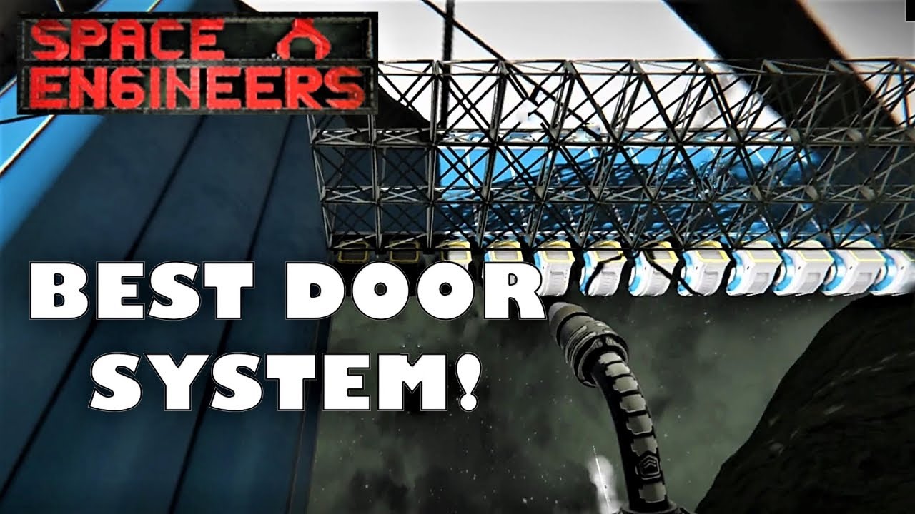 Mega Garage Automated Door Build | Space Engineers Tutorial