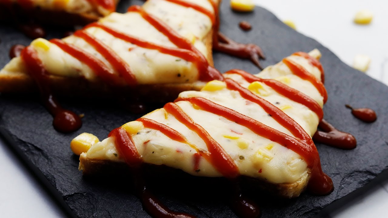 Open Cheese Corn Sandwich | नाश्ते में बनाये क्रीमी चीज़ टोस्ट बस 10 मिनट में | Open Cheese Toast