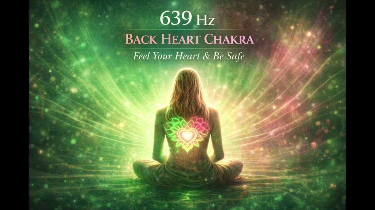 639 Hz Back Heart Chakra | Feel Your Heart & Be Safe