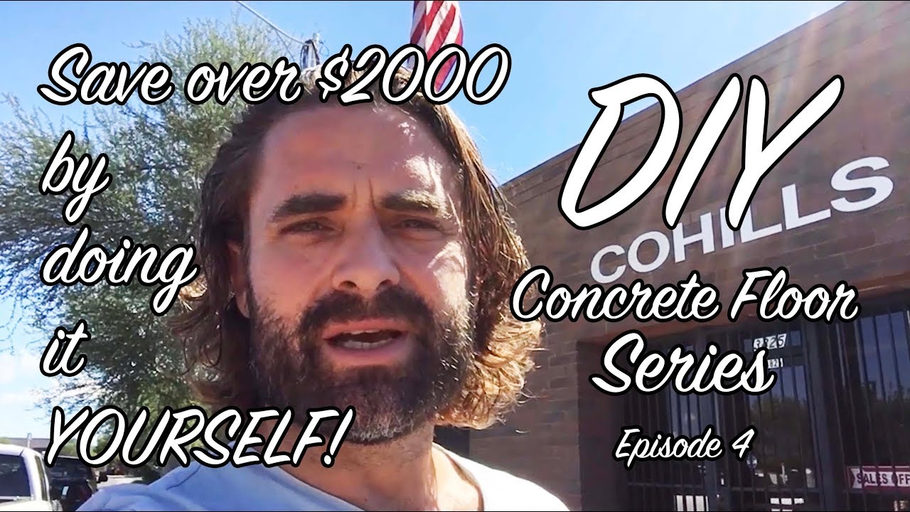 DIY Concrete Floor Series - Save over $2000 by Buying Professional Stain and Sealer - EP31