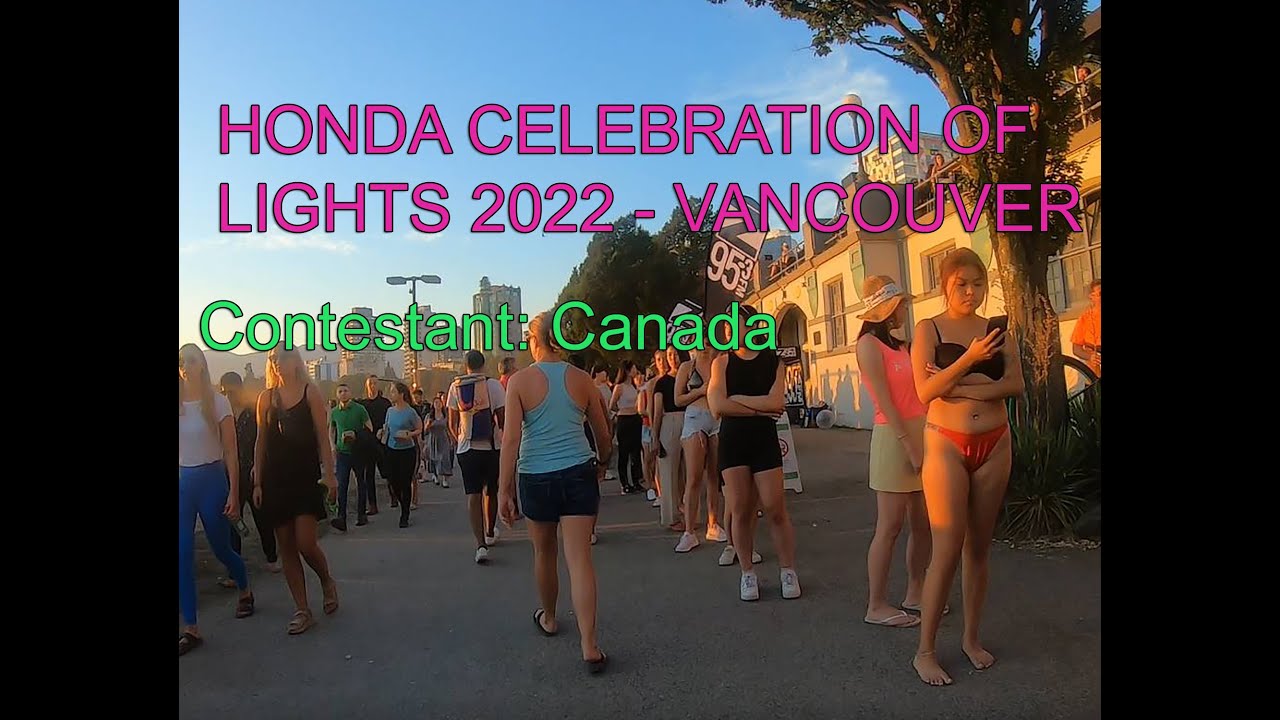 English  Bay Fireworks Vancouver, Canada - Honda Celebration of Light 2022 - (TEAM CANADA)