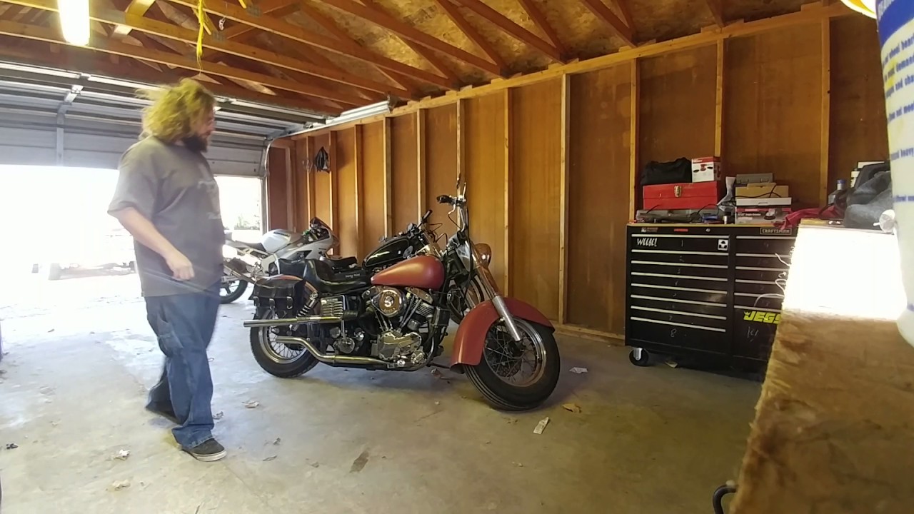 Starting the 48 Year Old Harley after Sitting all Winter