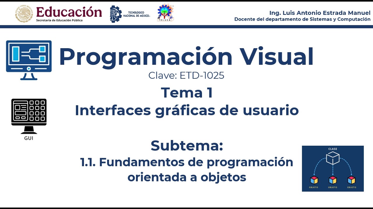 Subtema 1.1 Fundamentos de programación Orientada a Objetos
