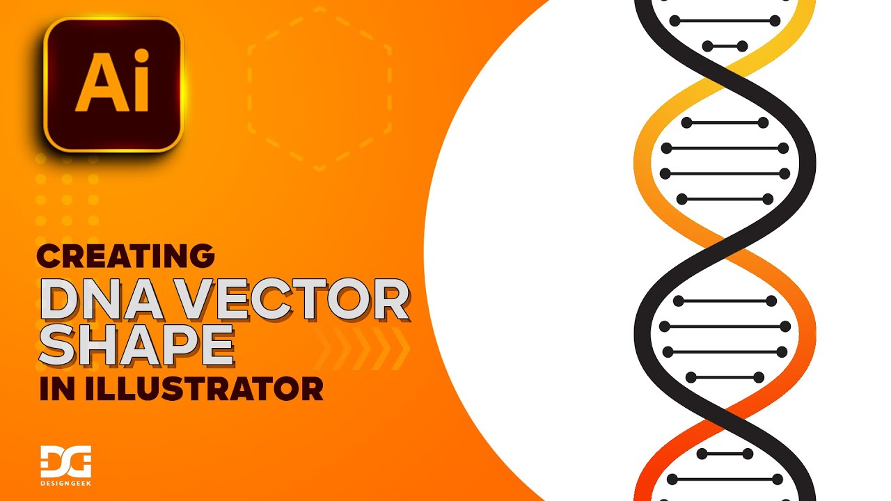 DNA LOGO in Adobe Illustrator CC 2020 | Illustrator Tutorial