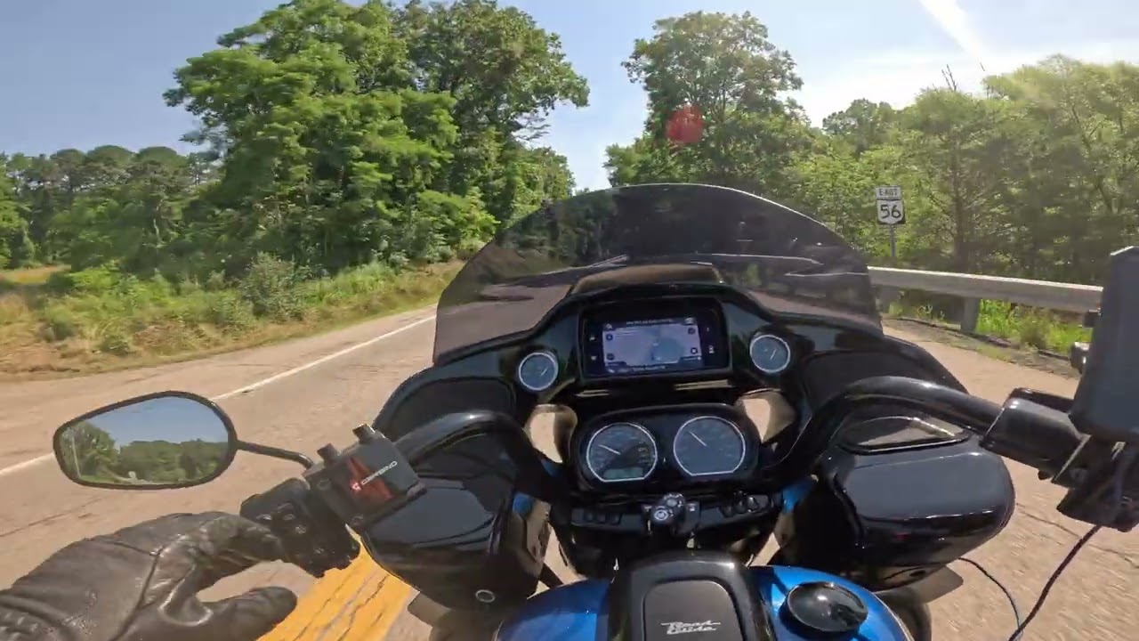 Riding OH-56 out of the Hocking Hills