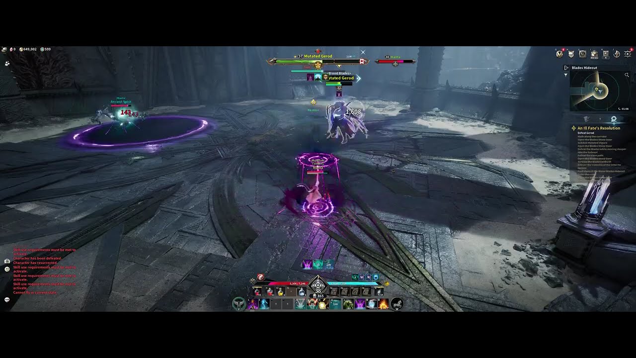Aion 2 : Spiritmaster vs Gerod (Spoilers, solo 38ish boss)