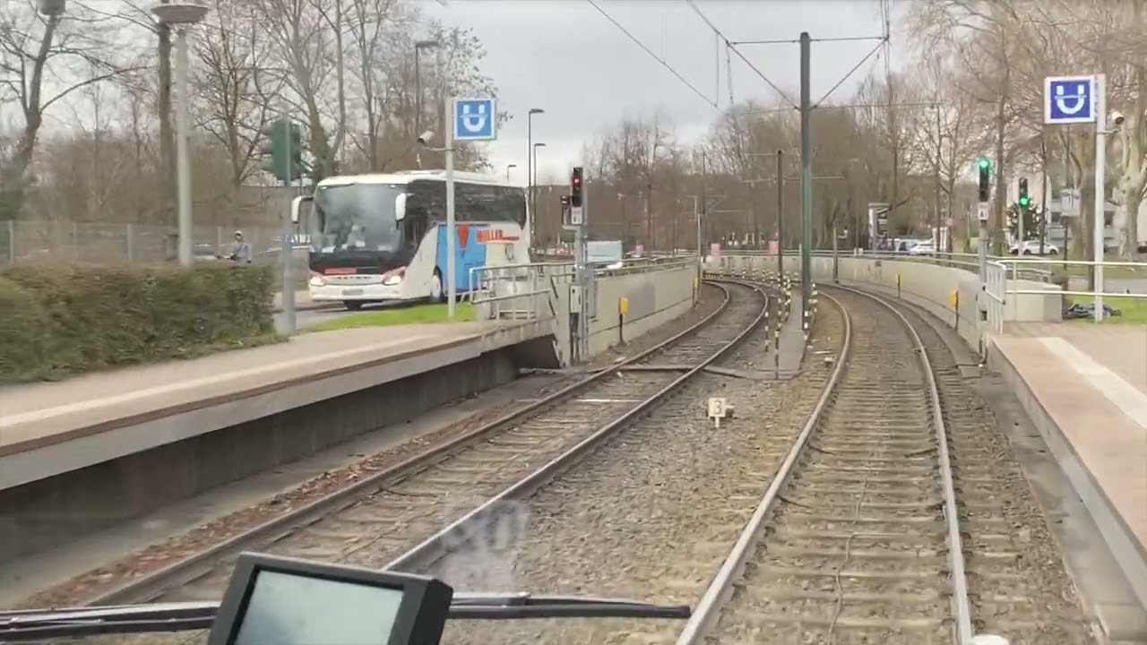 Führerstandsmitfahrt: Linie U74 Düsseldorf 2023