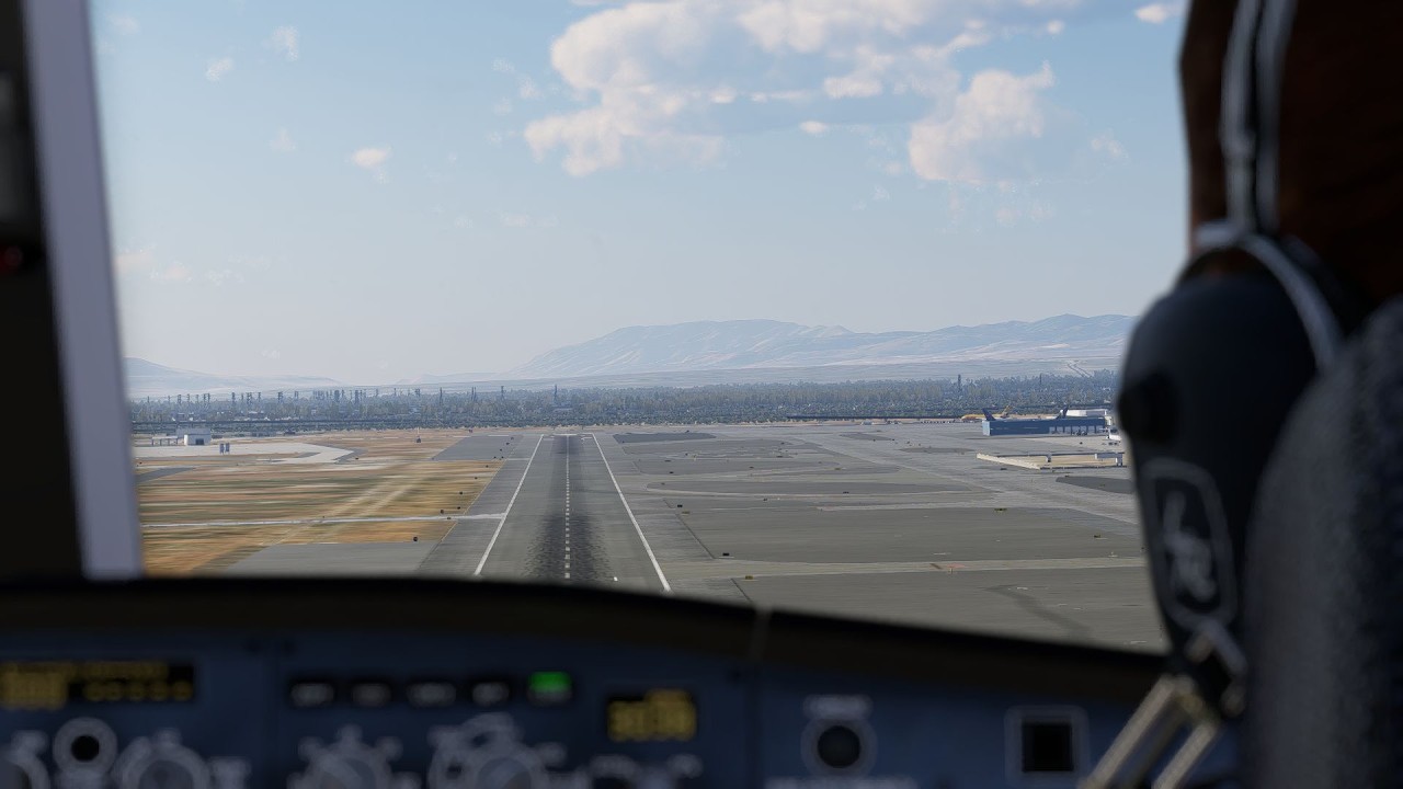 X-Plane 12 Map Enhancement  A330-300 PALM SPRINGS INTL-SALT LAKE CITY INTL KPSP-KSLC