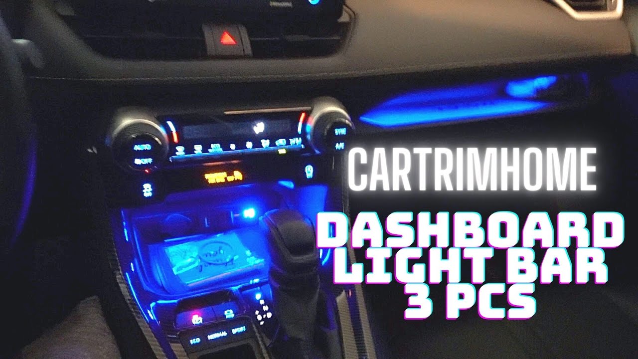 Cartrimhome Dashboard Light Bar 3pcs for RAV4 2019 to 2023