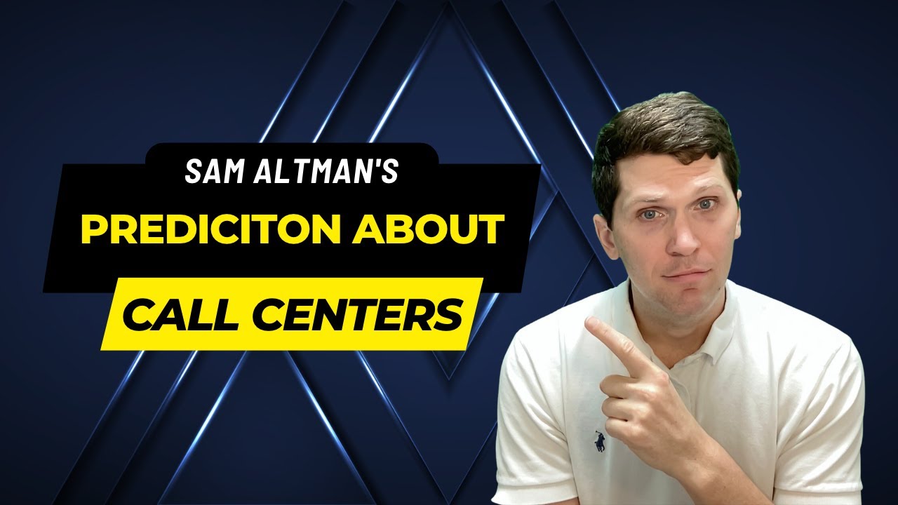 OpenAI CEO, Sam Altman, predicts AI may replace many call center jobs 
