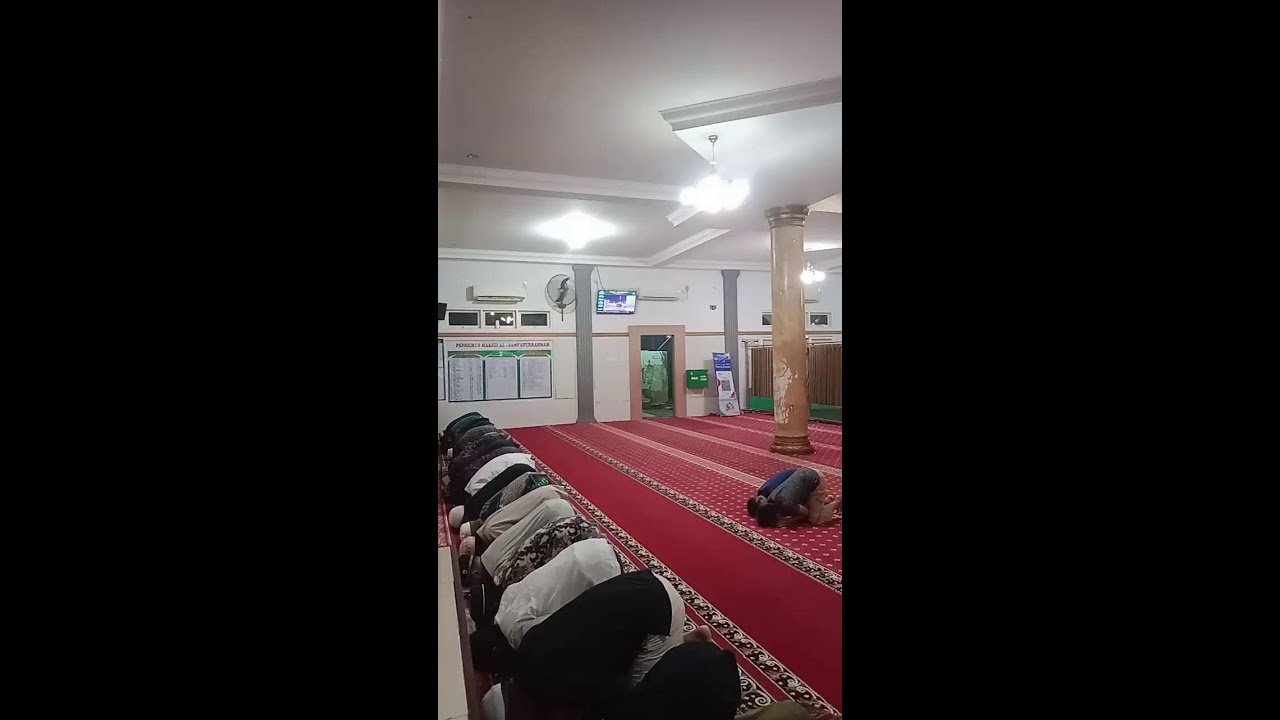 Live Adzan isya, Sholat isya di masjid al Jami'aturrahmah